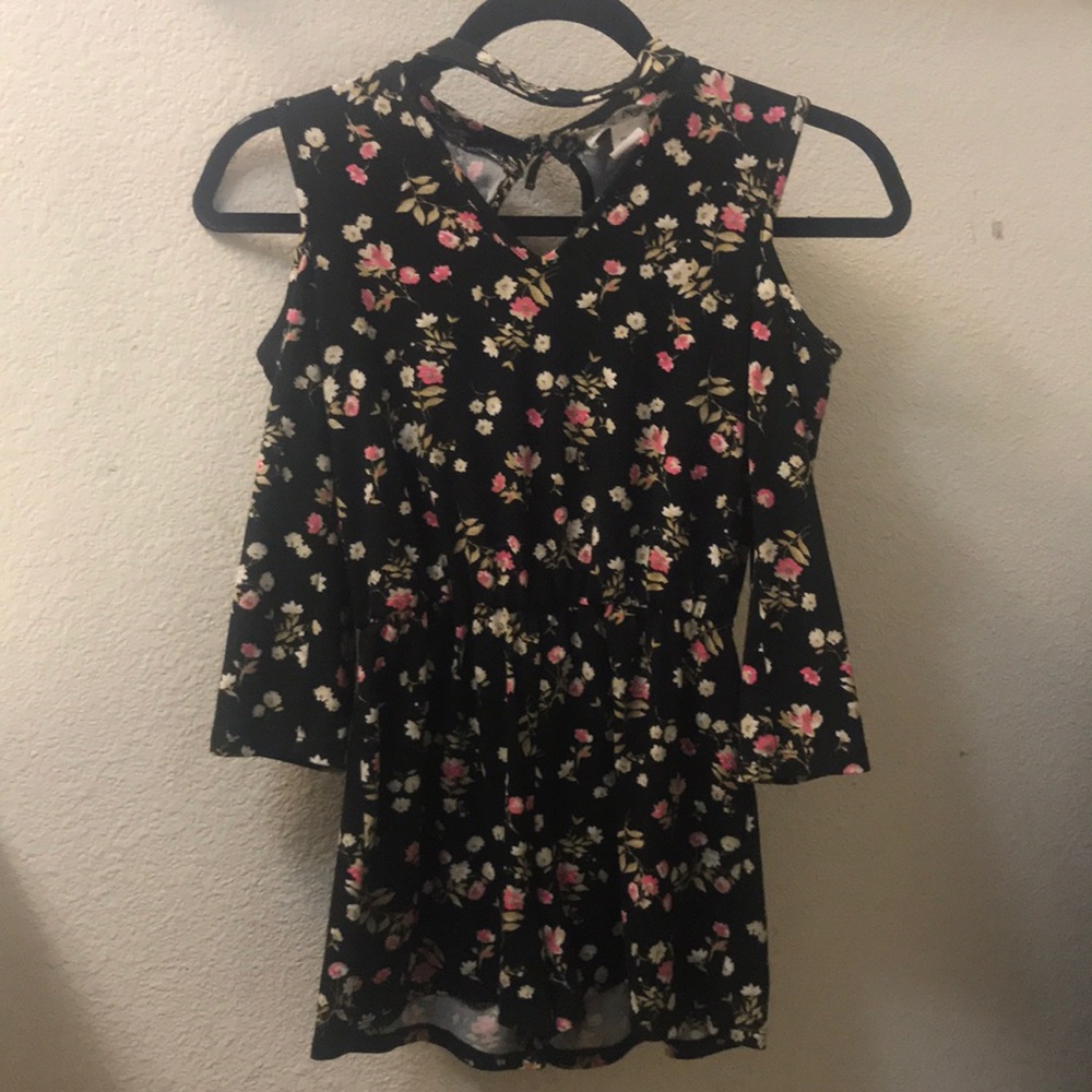 Magenta girls jumpsuit